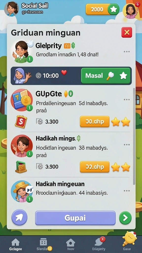 Berbagai tema permainan yang menarik.