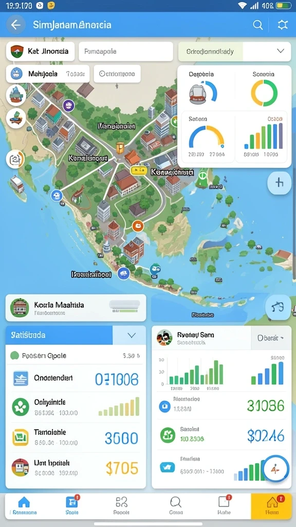 Tampilan antarmuka yang modern dan menarik.