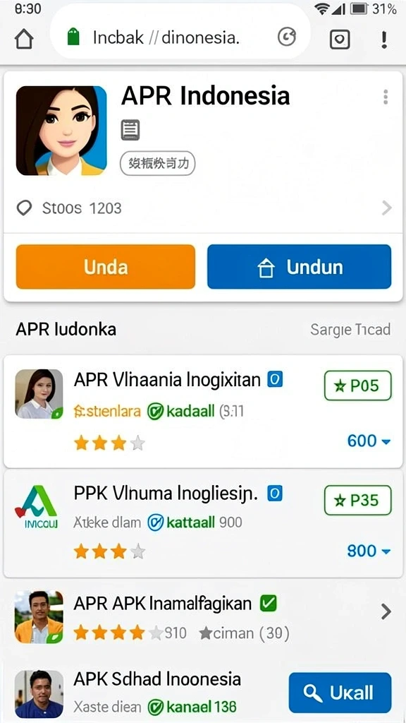 Tampilan antarmuka yang modern dan user-friendly.