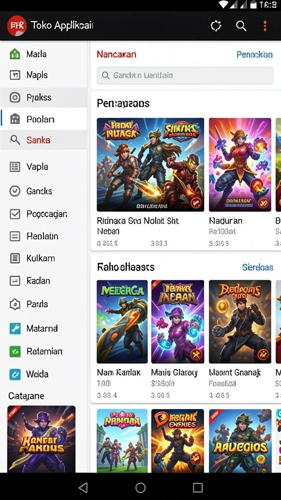 Tampilan antarmuka yang modern dan ramah pengguna.