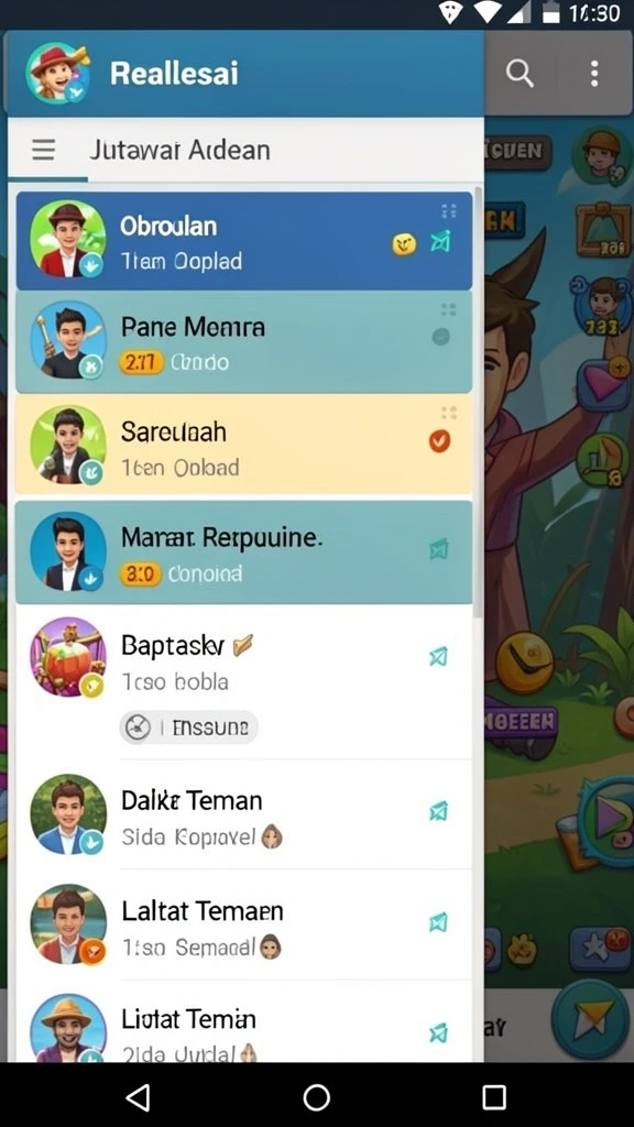 Tampilan grafis yang menarik dan detail.