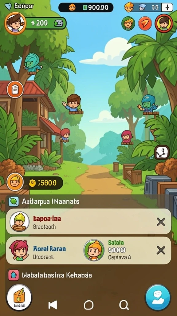Screenshot menampilkan fitur multiplayer di EVIP2.