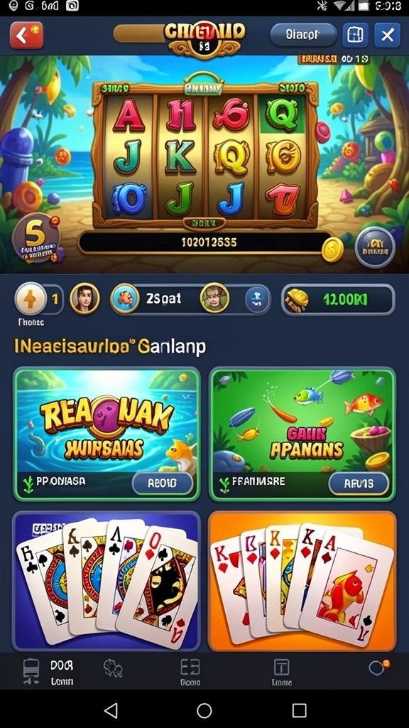 Tampilan awal game dengan karakter menarik.