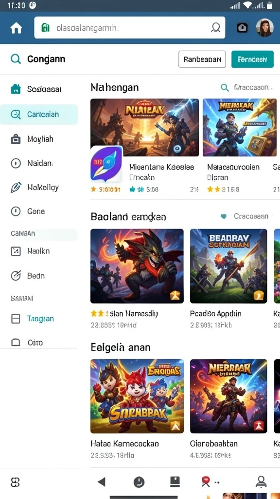 Interaksi dengan pemain lain dalam komunitas.