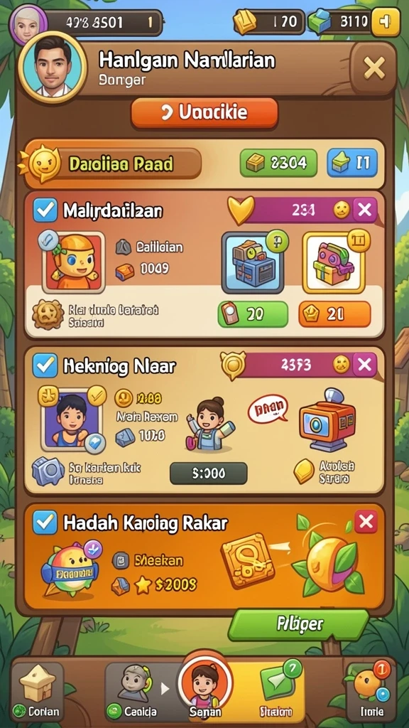 Beragam pilihan permainan yang menantang dan seru.