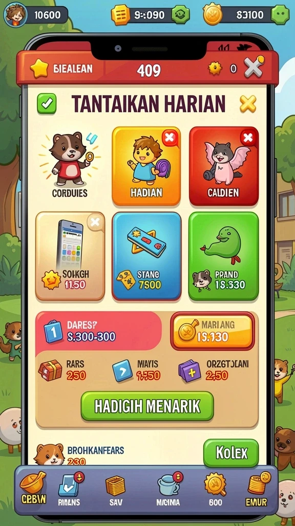 Sistem bonus menarik yang meningkatkan peluang pemain.