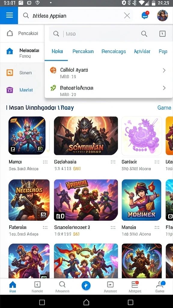 Tampilan utama aplikasi JIN69 yang menarik.