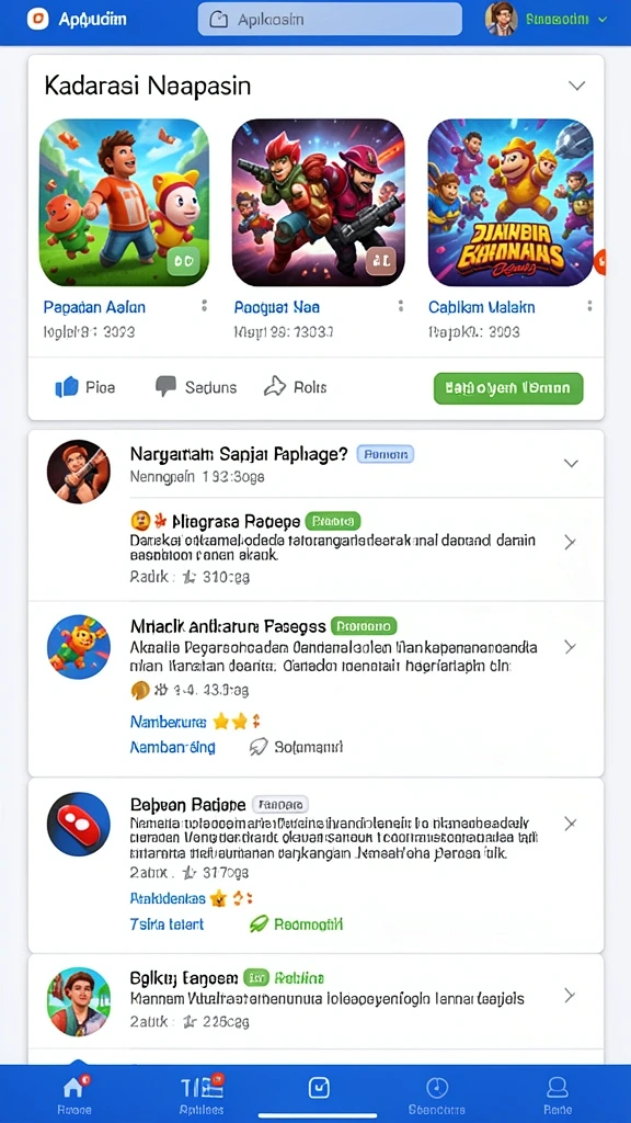Tampilan utama JKTGAME yang menarik dan intuitif.
