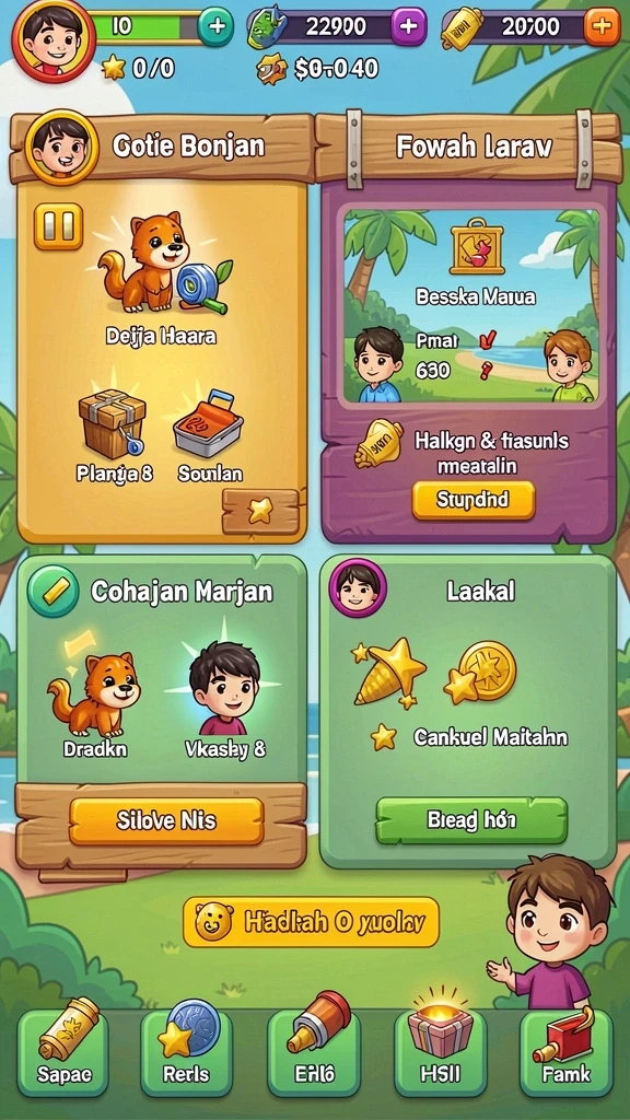 Beragam permainan seru untuk dinikmati.