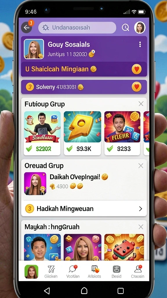 Layar bonus yang memberikan hadiah menarik.