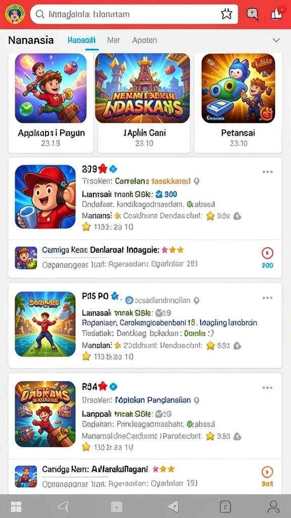 Tampilan antarmuka user-friendly yang memudahkan pemain.