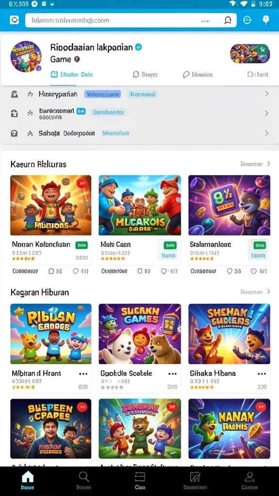Tampilan awal yang menarik dan intuitif.