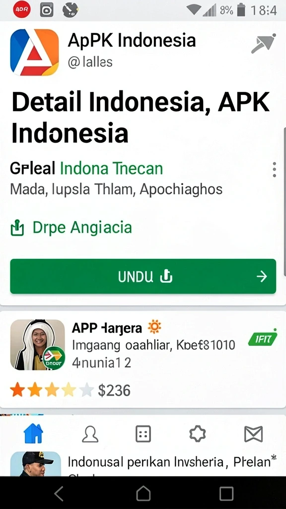 Screenshot menunjukkan antarmuka pengguna yang menarik.