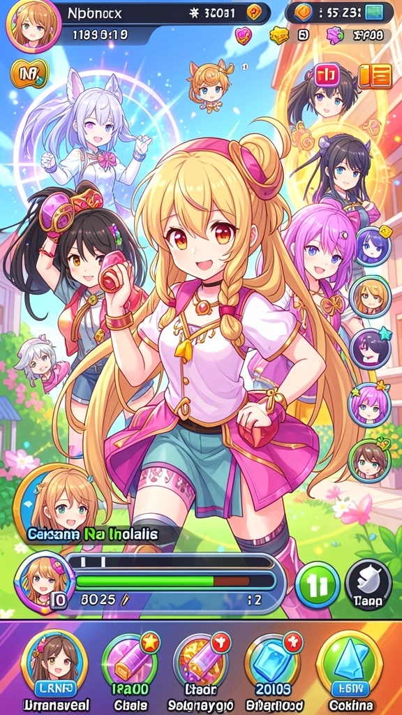 Visualisasi level yang penuh warna dan detail.