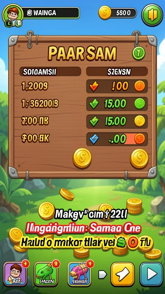 Tampilan menu utama SIP33 yang menarik.