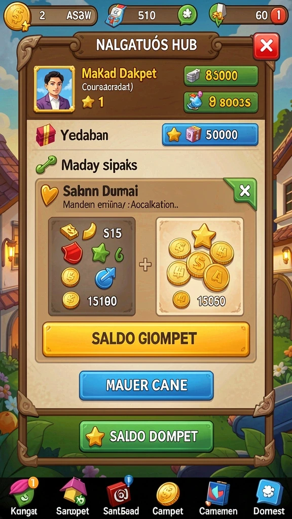 Leaderboard untuk memantau kompetisi antar pemain.