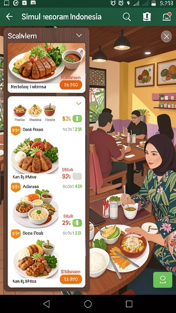 Screenshot menunjukkan variasi permainan yang tersedia.