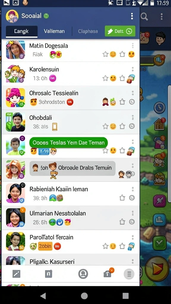 Karakter dengan desain unik dan menarik.