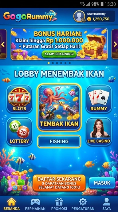 gogorummy — layar beranda